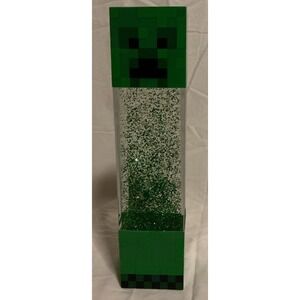 Minecraft Creeper Glitter Light 12-Inch Fun Mood Light LED Lamp, No Power Cord